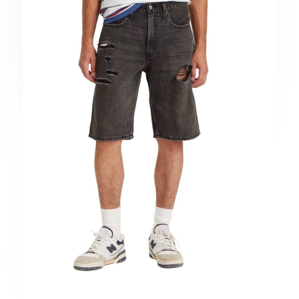 Levi's 469 Loose Fit Distressed Shorts